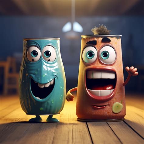 Premium AI Image | Ilustration Art Pixar Style Anthropomorphic Objects ...