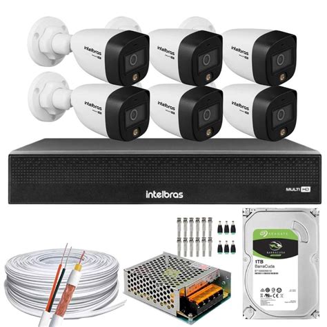 Kit 6 Câmeras Intelbras Cftv 1080p KaBuM