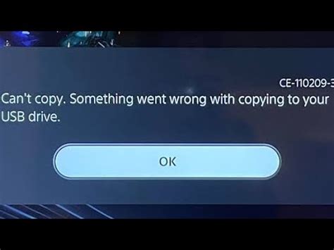 How To Fix Error Ce Usb Copy Files Ps Youtube