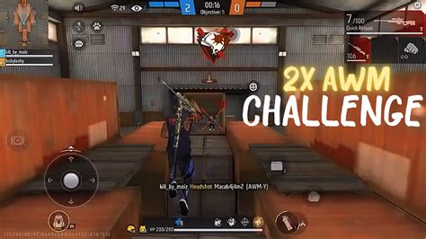 Free Fire Lone Wolf X Awm Challenge Free Fire Lone Wolf Gameplay