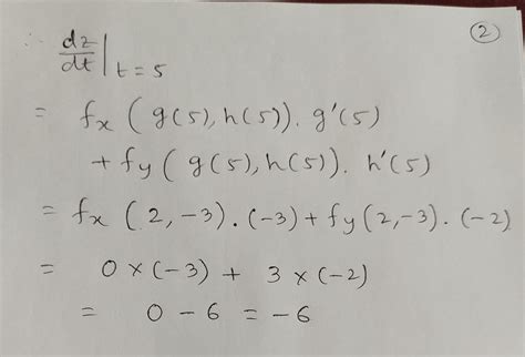 [solved] Calculate Dz Dt Whan T 5 Des Quantites X Y Z Ett Satisfont Z Course Hero