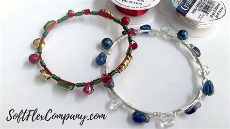 How To Make A Wire Wrapped Beaded Bangle Bracelet With Craft Wire Free