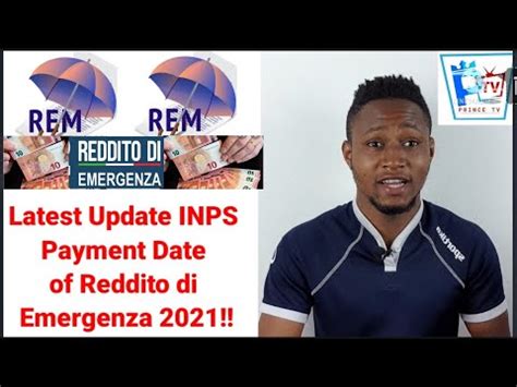 Latest Update Inps Payment Date Of Reddito Di Emergenza Youtube