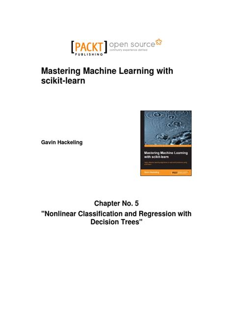 Mastering Machine Learning With Scikit Learn Chapter No 5 Nonlinear