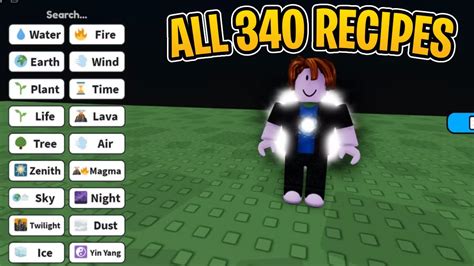 How To Get All 340 Auras In Roblox Aura Craft All Recipes Youtube