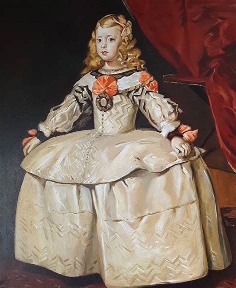 Baroque Copy Portrait Of The Infanta Margaret Theresa 1651 1673 In A