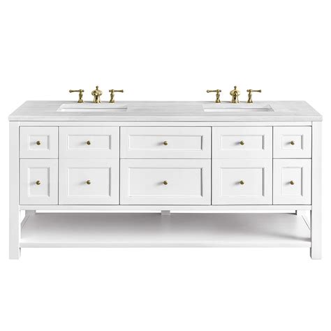 James Martin Breckenridge Collection Double Vanity Bright White