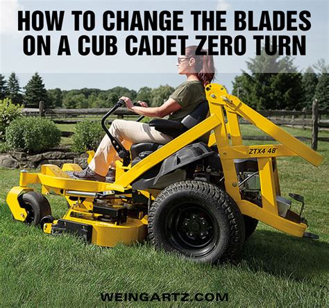 How to Change the Blades on a Cub Cadet Zero Turn Rider - Weingartz