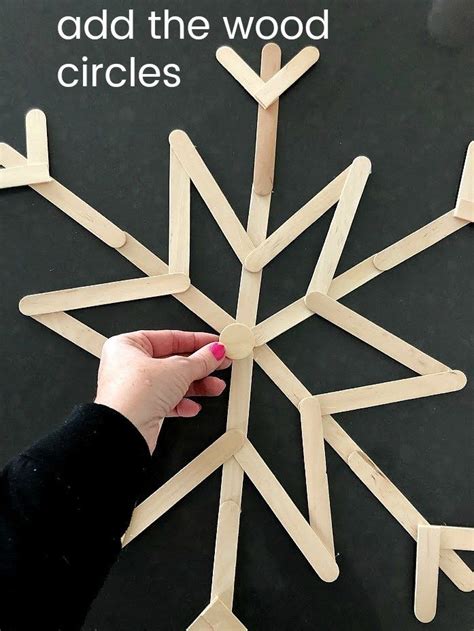 How To Make An Easy Popsicle Stick Snowflake Wreath Kids Craft With