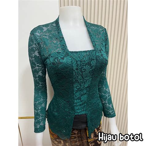 Jual Kebaya Saja Kebaya Bali Jadi Brokat Strait Lengan Panjang Size S