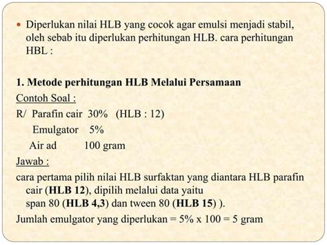 Metode Pembuatan Emulsi