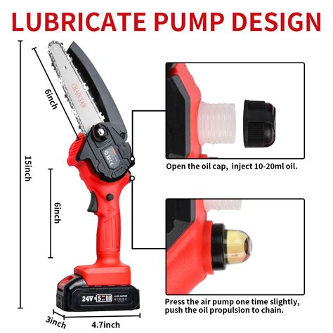 Vertak High Quality China Handheld Rechargeable Electric Mini Chainsaw Battery Powered 6 Inch