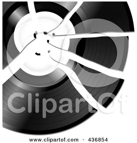 Royalty-Free (RF) Clipart Illustration of a Broken Record by ...