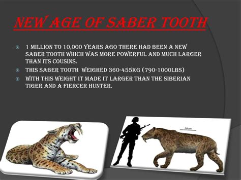 Ppt Saber Tooth Tiger Powerpoint Presentation Free Download Id 2581445