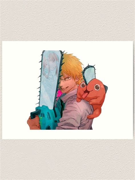 Denji From Chainsaw Man Art Print For Sale By Iskete Redbubble