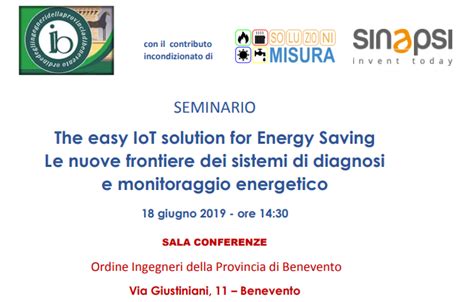 SEMINARIO The Easy IoT Solution For Energy Saving Le Nuove Frontiere