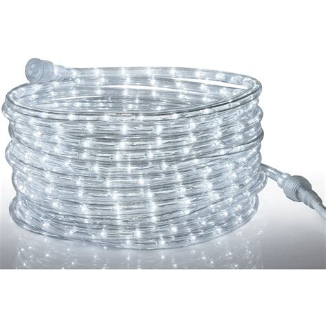 Tupkee Cool White Led Rope Light 24 Feet 144 Long Life Bulbs Indoor