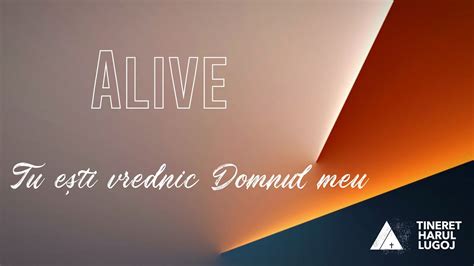 Alive Tu E Ti Vrednic Domnul Meu Youtube