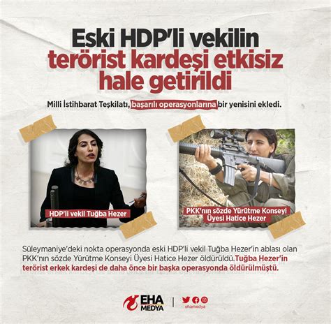 Eha Medya On Twitter Eski Hdp Li Vekilin Ter Rist Karde I Imha Edildi