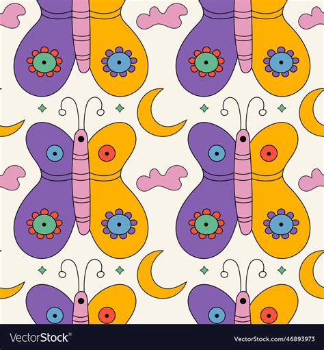 Trendy Colorful Retro Seamless Pattern Royalty Free Vector