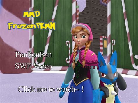 Mmd Frozen Pkmn Anna And Lucario Ponponpon By Lordblacktiger666 On