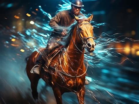 Premium AI Image | horse racing actionHD 8K wallpaper Stock Photographic Image