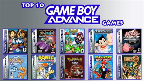 Top 10 - Game Boy Advance Games by ewanlow2007 on DeviantArt