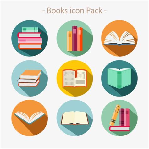 Variety Vector Design Images Flat Variety Of Books Vector Icon Icon