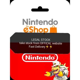 USA Nintendo Switch EShop Card Prepaid Code Credit 10 100 USD