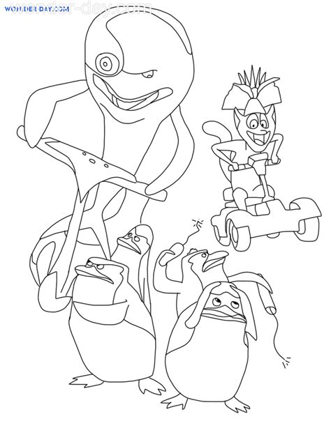 Penguins Of Madagascar Coloring Pages Usefxander