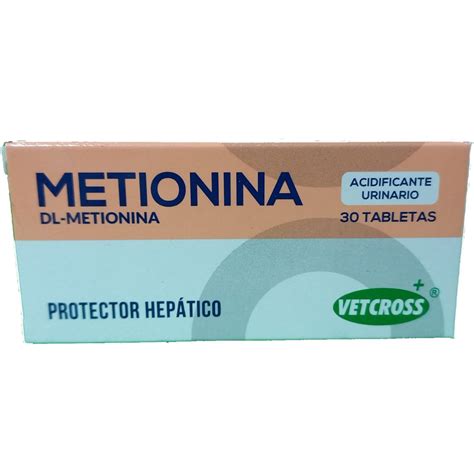 Metionina Tabletas 30 Compr Vet Las Garzas