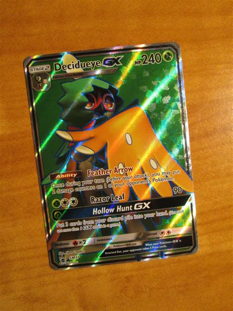 Decidueye GX SM37 Black Star Promo Full Art LP Pokemon Card Values MAVIN