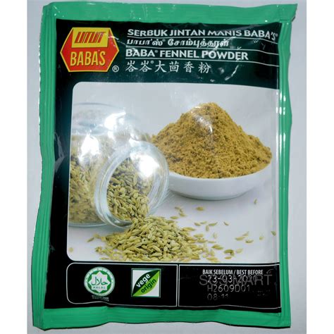 Baba Fennel Powder G Serbuk Jintan Manis Baba S Shopee Malaysia