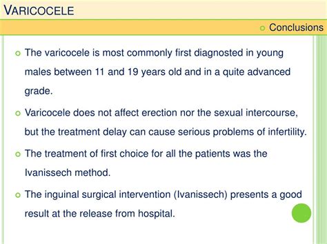 Ppt The Varicoceles Impact Over The Masculine Fertility Powerpoint