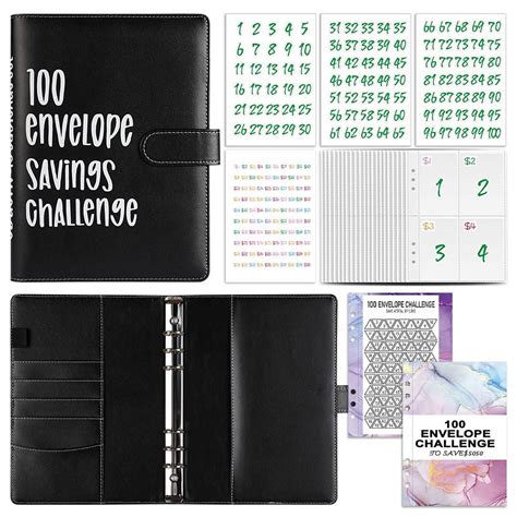 Envelopes Challenge Binder A Money Saving Budget Binder With Cash