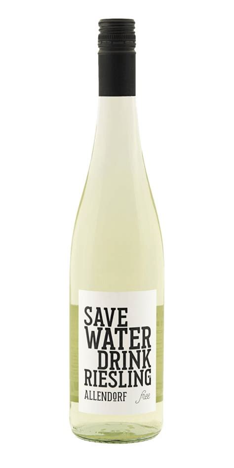 Familie Allendorf Save Water Drink Riesling Free L