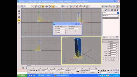 Uso De La Heramienta Escalar En 3D MAX YouTube