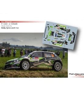 My Models Decals 1 43 Loix Skoda Fabia R5 Ypres Rally 2016