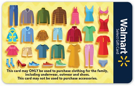 Apparel Only Select Walmart T Card