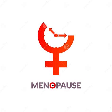 Menopause Icon Awareness Woman Fertility Age Clock Menstrual Period