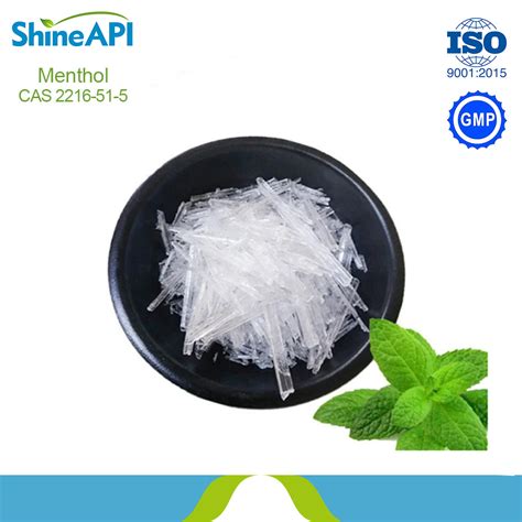 Best Quality 100 Natural Menthol Crystal With Cas No 2216 51 5 China Cas No 2216 51 5 And