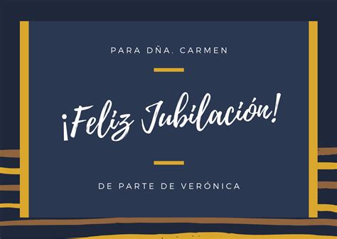 Plantillas De Tarjetas De Jubilaci N Editables Canva