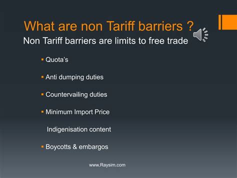 Non Tariff Barriers Ppt