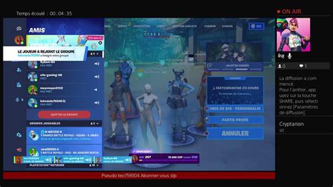 Live Fr En Joue Sur Fortnite Venez Jouer Avec Nous En Rush Les 918 Abo