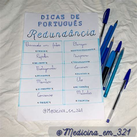 Dicas De Portugu S Redund Ncia E A Vestibulando Tudo Bem Algu M A