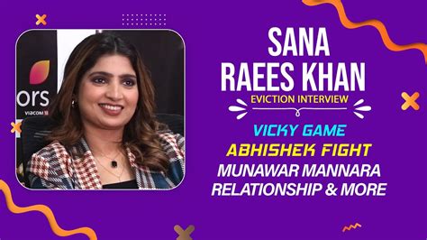 Sana Raees Khan Eviction Interview Bonding With Vicky Abhishek Fight