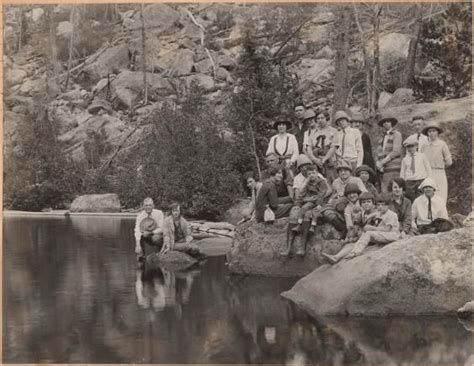 Party At Bear Lake Estes Park Rmnp Group Picture 1927 Uhpc