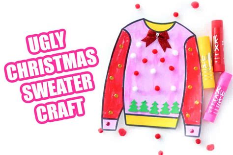 Kids Ugly Christmas Sweater Craft - Made with HAPPY