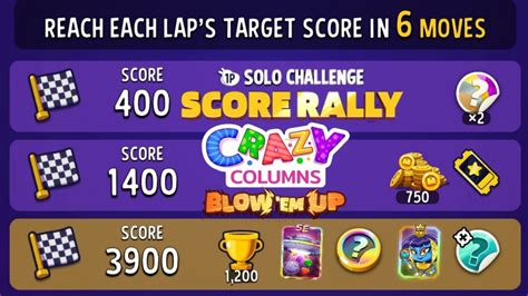 Crazy Columns Blow Em Up Solo Challenge Score Rally Match Masters