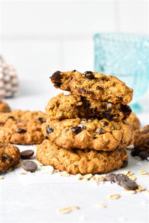 Vegan Oatmeal Chocolate Chip Cookies The Conscious Plant Kitchen